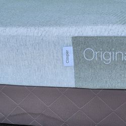 Queen Casper Mattress- Box Spring & Bed Frame Optional 