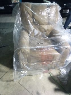 Beige Upholstered Armchair Recliner