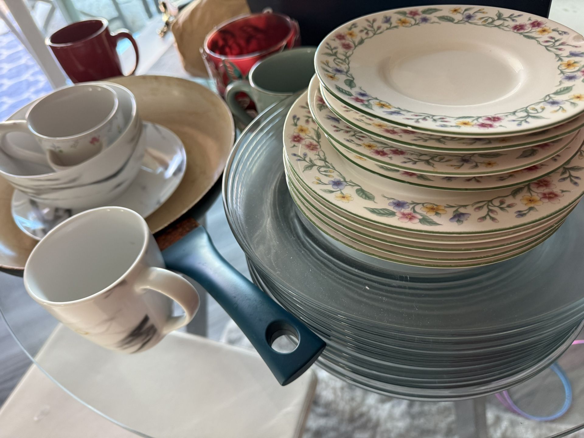 Dinnerware Glass Plates Vintage Plates