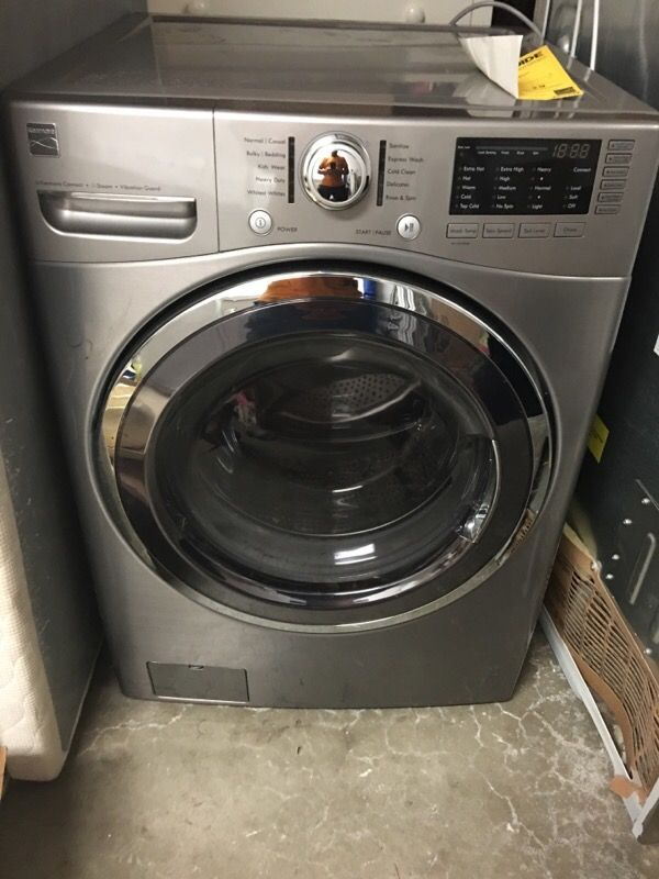 Kenmore 41383 4.3 cu. ft. Front-Load Washer w/Steam - Metallic Silver