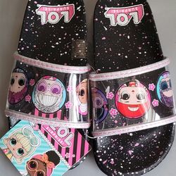 Lol Surprise   Glitter  Slide Black  L 12-13