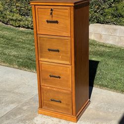 Free Wooden 4-Drawer Filing Cabinet