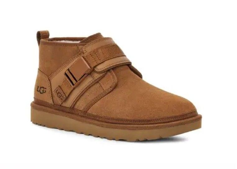 UGG Men's Neumel Snapback Chestnut Brown Suede Boots Booties 
