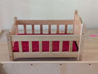 Lakeshore Learning hardwood doll crib