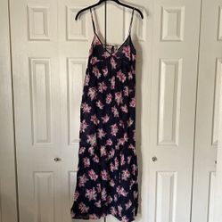 ASOS Swim Backless Long Floral Dress
