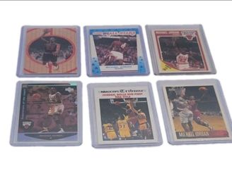 Michael Jordan Lot 6 Mixed Cards Chicago Bulls 1(contact info removed) Fleer Upper Deck Topps