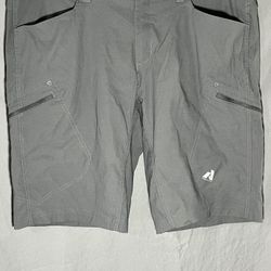 Eddie Bauer First Ascent Shorts 42 Grey 6 Pocket Design