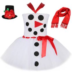 Toddler Girls Xmas Costume Holiday Party Hair Hoop Tail Halloween Dress Up