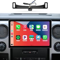 Car Stereo Radio Ford F150 2009-2014, Wireless CarPlay Android Auto, Bluetooth, GPS, 11.5” Touch Screen Head Units, Backup Camera