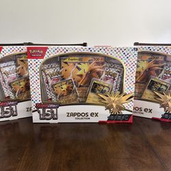 Pokemon 151 Zapdos Ex Collection
