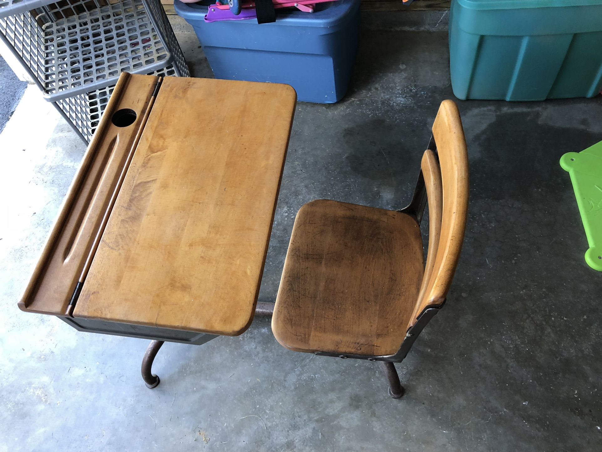 Antique School Desk