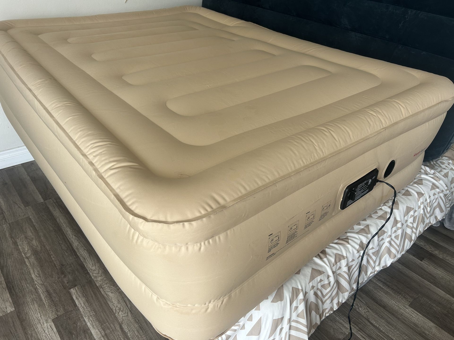 Premium Inflatable Air Camping Mattress Queen Size