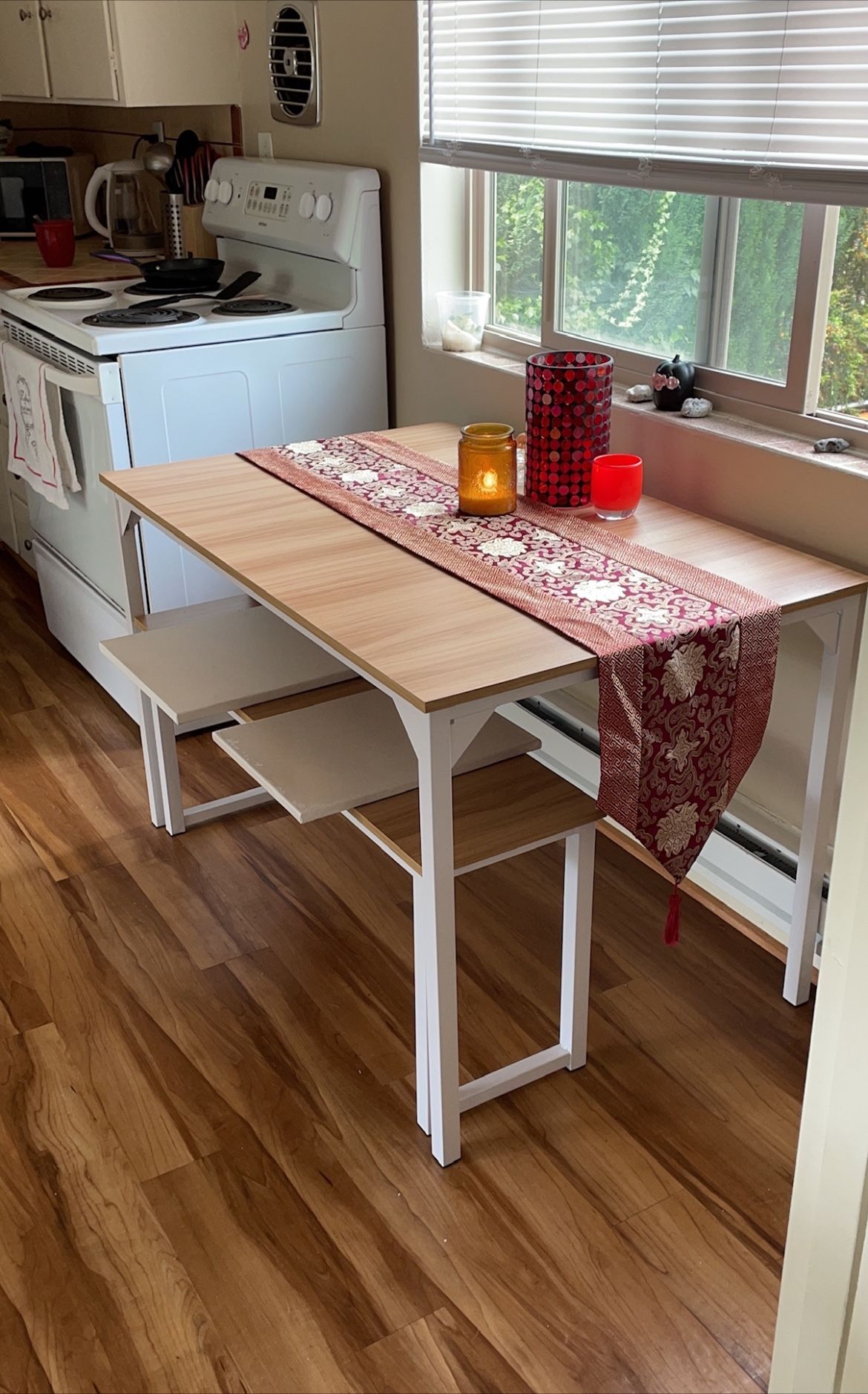 45” Dining Table Set, 3 Piece