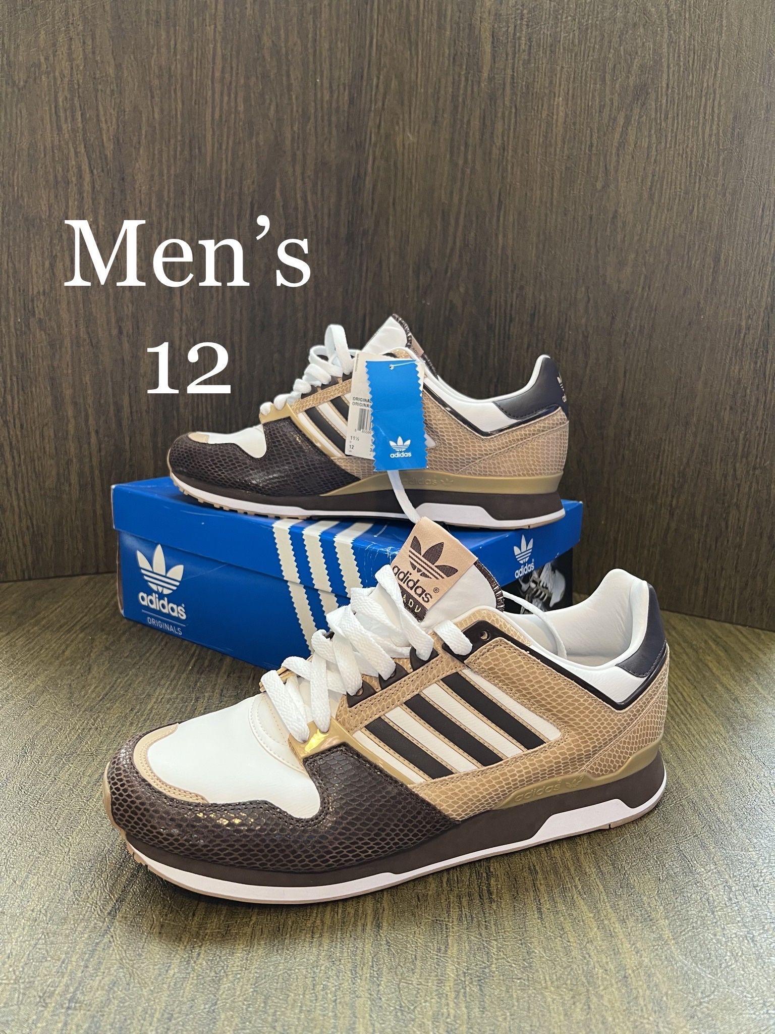 ADIDAS / OG M-ZXZ ADV / MIGHTY MIGHTY PYTHONS / Men's 12 / DS Brand New w/ Box!! / White Leather & Snake Skin
