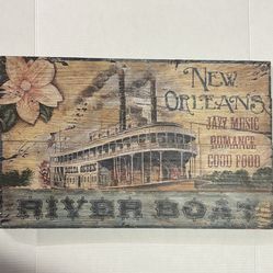 New  Orleans Vintage Style Wooden Sign