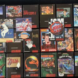 Lot of 20 - Original Super Nintendo SNES Instruction Booklets | Manuals