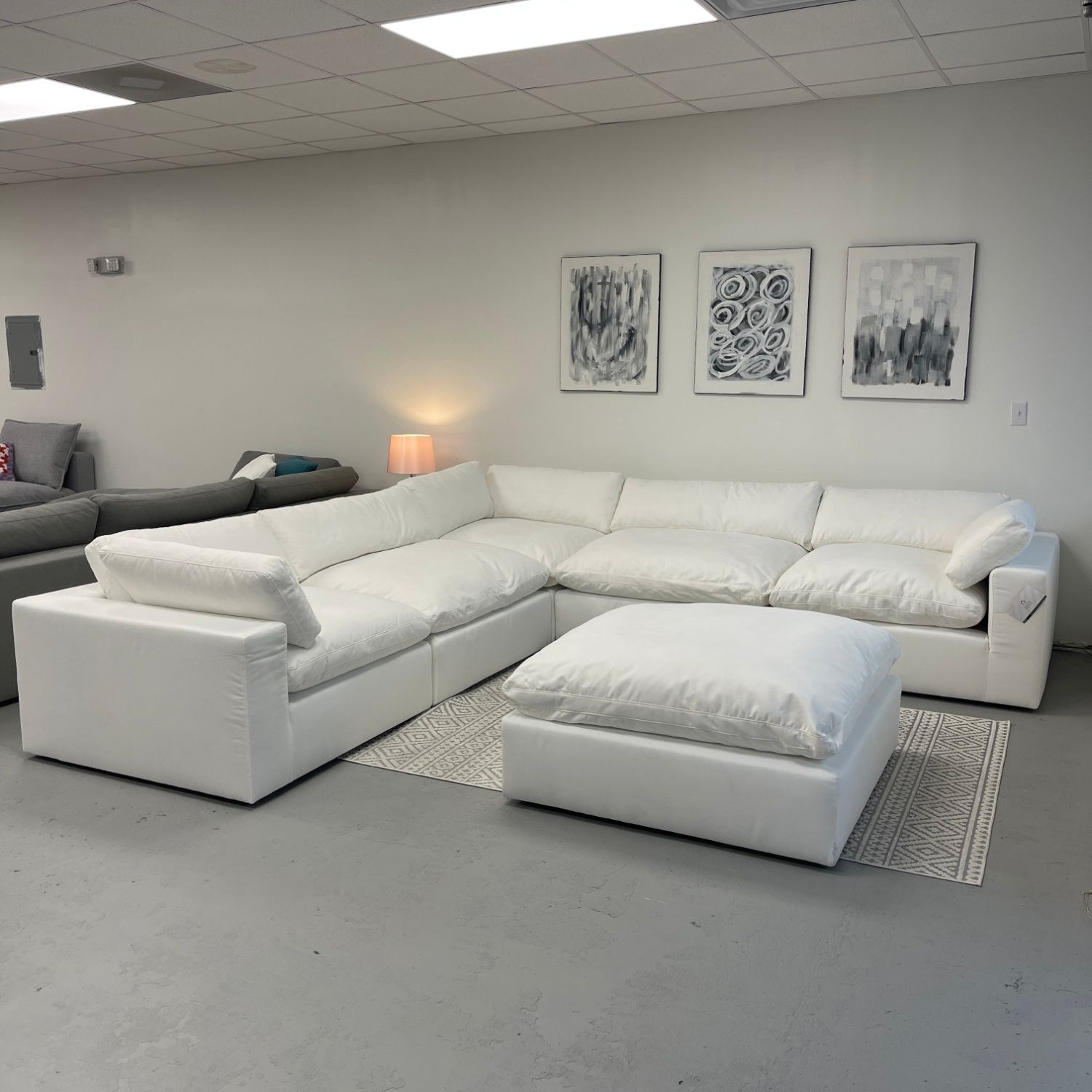 6 Piece Modular Cloud Sectional Sofa BRAND NEW IN BOX,All Products : American Fashion Style Bags On Sale
