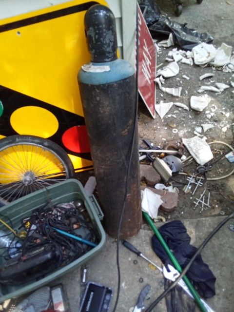 Oxygen And Acetylene Torch Tanks Full