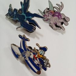 Palkia, Dialga, And Donald Duck Pins