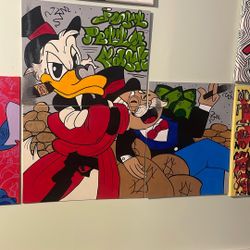 “Just Petty Cash” Acrylic Portrait 