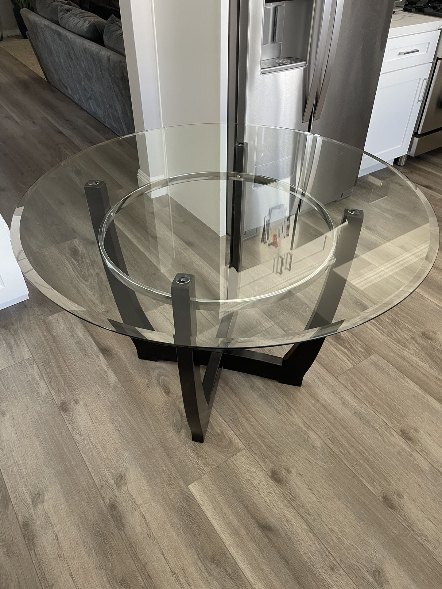 Round Glass Table