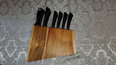 Thyme & Table Knife Set, 13-Piece Kitchen Slim Block Stainless