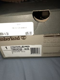 TIMBERLANDS BOOTS SIZE 1 youth