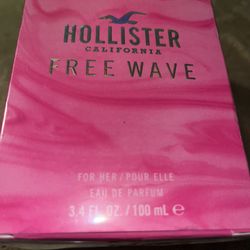 Hollister California free wave perfume 3.4 fluid ounces new sealed inbox