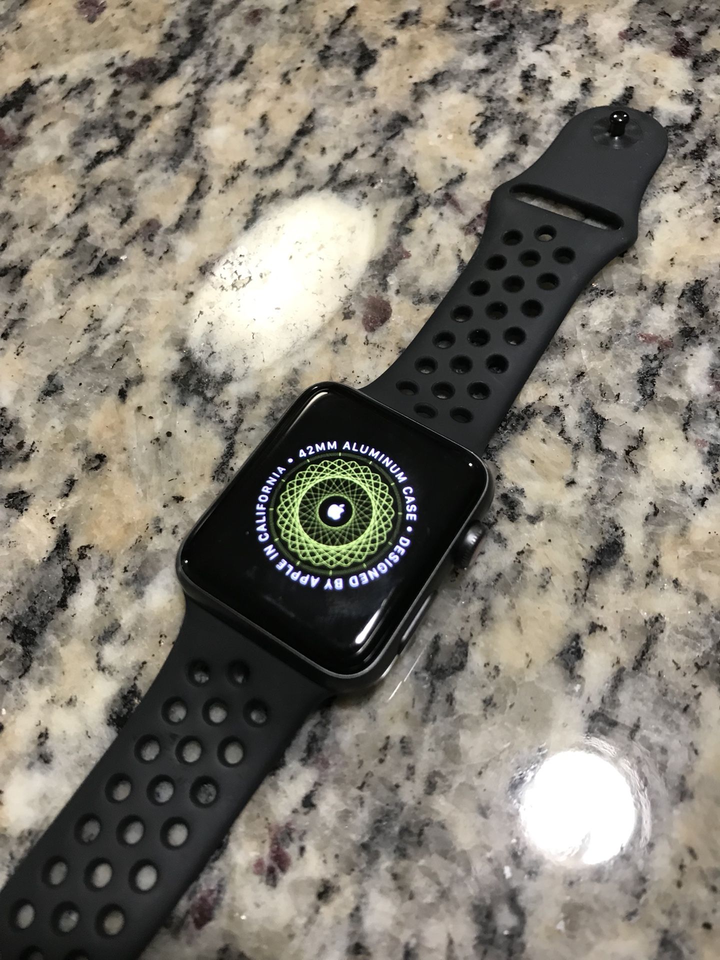 NEW 42mm black / steal grey Apple Watch with sport band