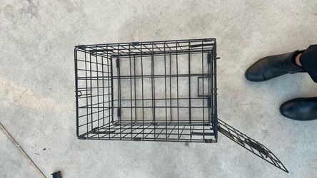 Black Wire Dog Crate with Door