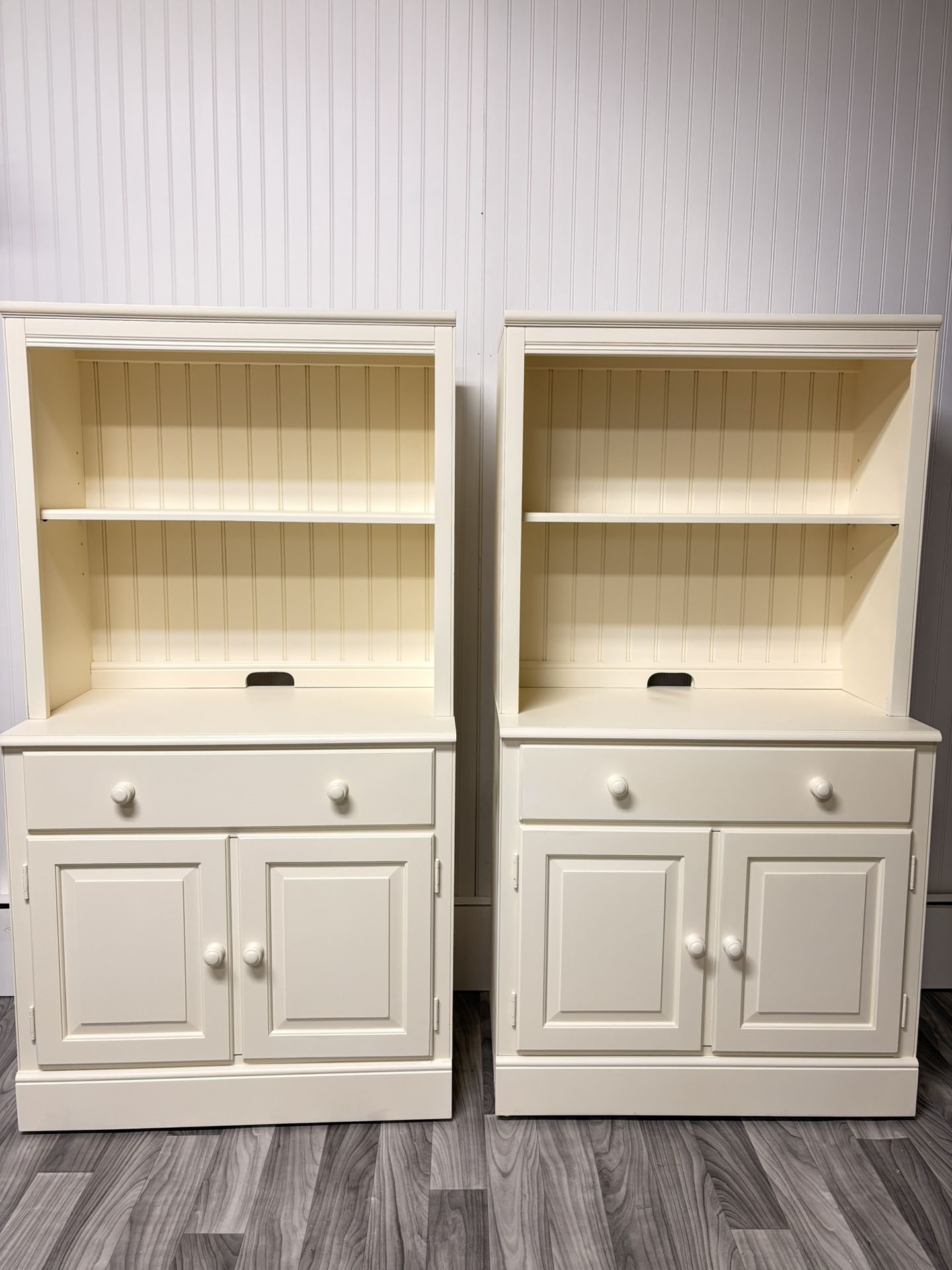 Ethan Allen Solid Wood 3 Piece Storage Cabinet Set