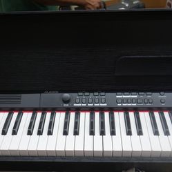 Alesis Virtue AHP-1 Digital 88-Key Piano W/ Wooden Bench Black WORKS