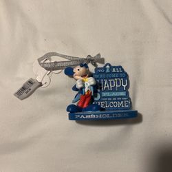65th anniversary DisneyLand pass holder Christmas ornament
