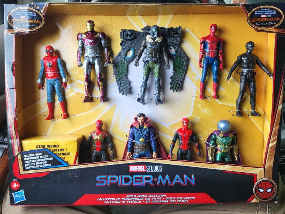 Hasbro Spiderman Marvel Studios 9 Heroes Multi movies Collection 2021. V3625C