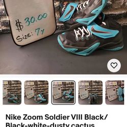 Nike Zoom Soldier VIII Black/ Black-white-dusty cactus