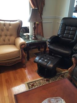 Chair and ottoman