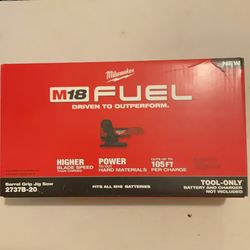 Brand New Milwaukee M18 Fuel Brushless Barrel Grip Jig Saw ( Tool Only ).    170 Firm on  Price .      170 Firme en Precio.