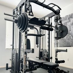 LLERO M5 Smith Machine - Bench & Weights Included - Free Delivery &  Assembly