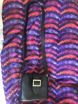 Black and gold side purse