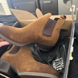 Women's Dark Brown Chelsea Work Boot