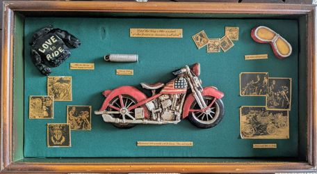 Harley Davidson framed collectable