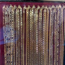 Brand New 24” Gold Plated Chains