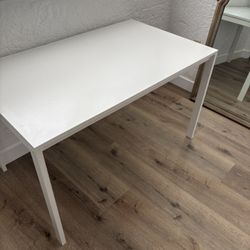 IKEA Dinning Table  And 2 Black Chairs 