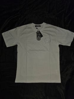 Chrome Hearts Full Embroidered Horseshoe T-Shirt, White, Size S, M, L & XL