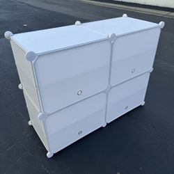 HOMIDEC Shoe Rack, 4 Tier Shoe Storage Cabinet 16 Pair Like New 