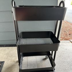 3 Tiered Utility Cart With Wheels