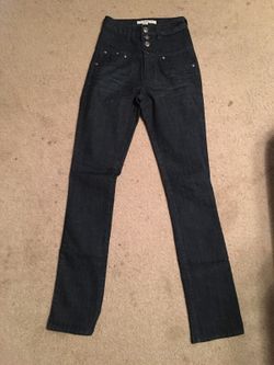 High button up waisted pants