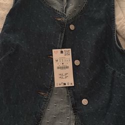 Zara Denim Vest (new) 