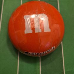M&M Orange Round  Candy Container 