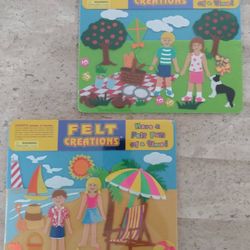  felt storyboards, beach and picnic